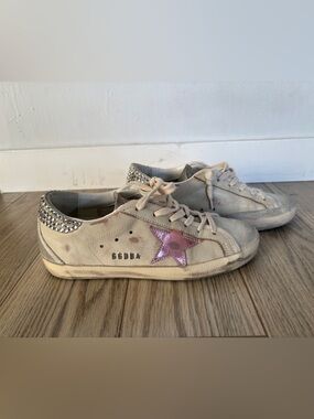 Golden Goose Swarovski crystal Sneakers with Pink Star
